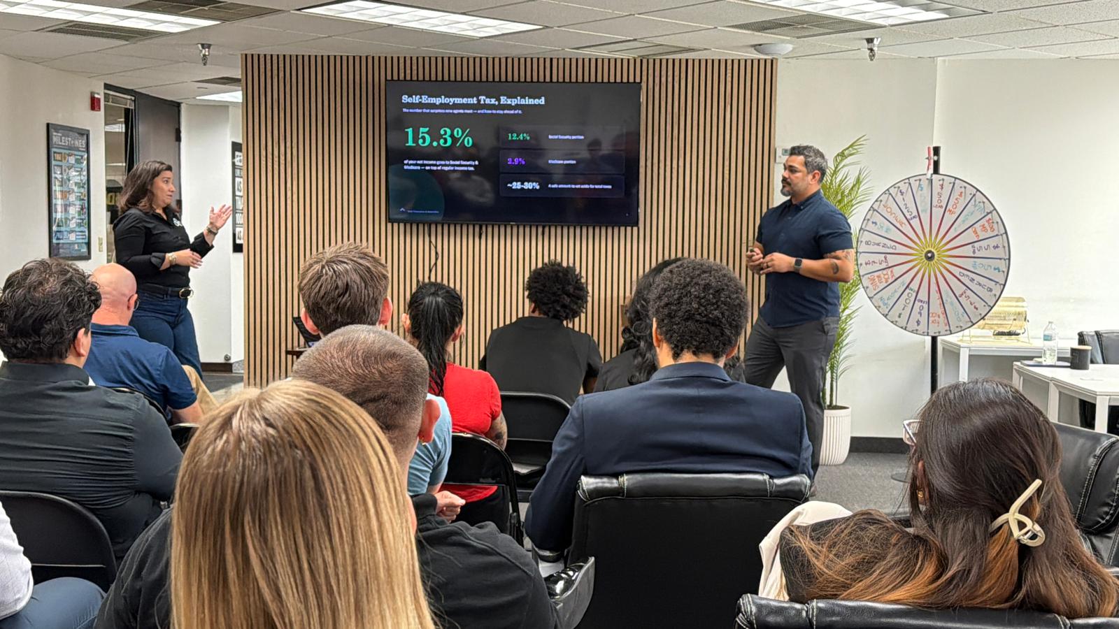 Team Monarch agents participating in a professional training session